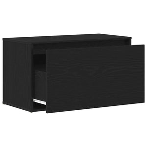 Παγκάκι Χαλωρίου Μαύρη Οξυά 80 x 40 x 45 εκ. Επεξεργασμένο Ξύλο