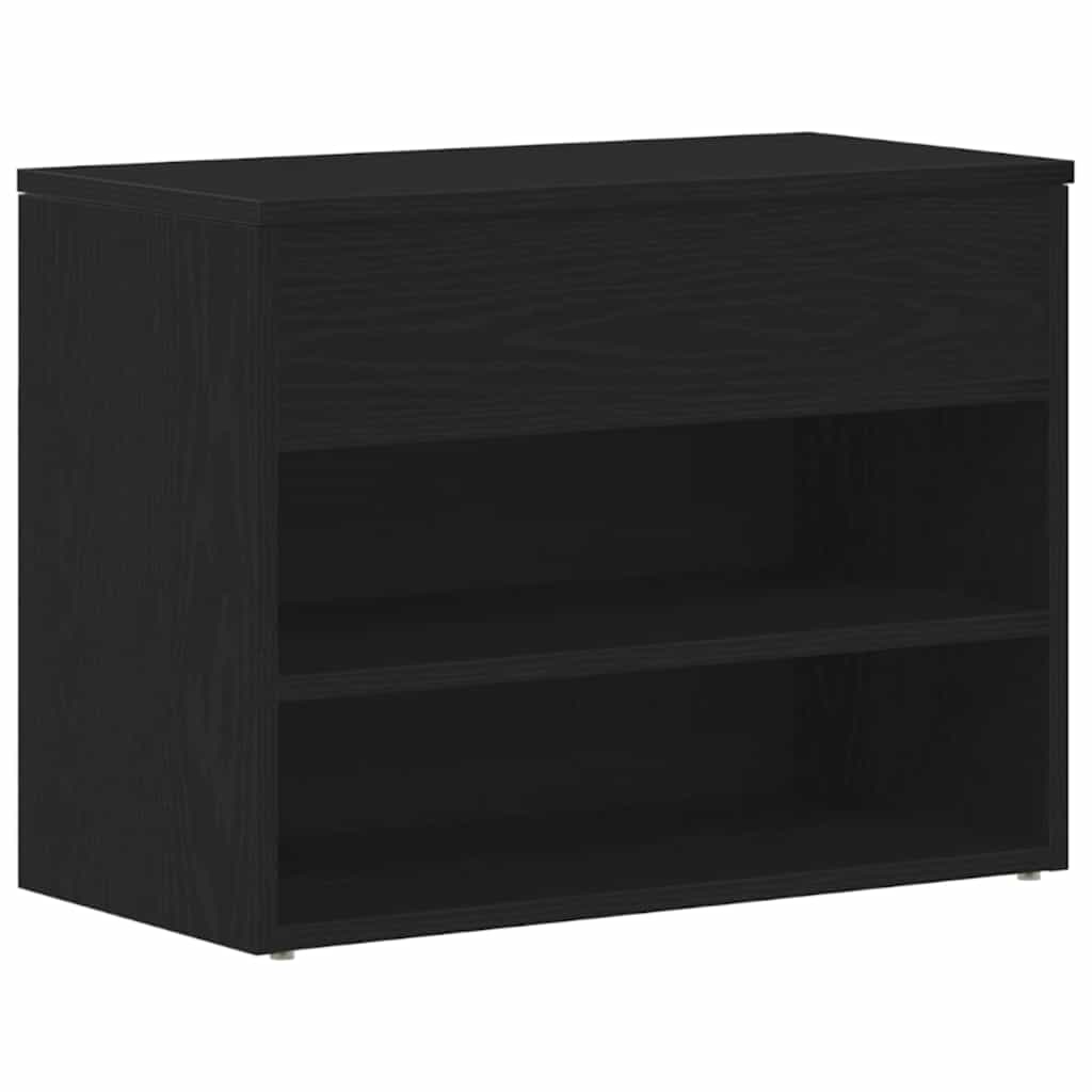 Πάγκος για παπούτσια με ράφι Μαύρη Οξυά 60 x 30 x 45 cm