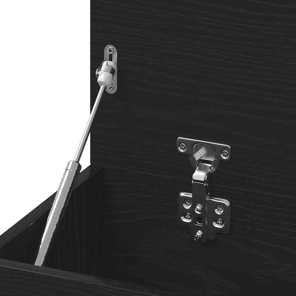 Πάγκος για παπούτσια με ράφι Μαύρη Οξυά 80 x 30 x 45 cm