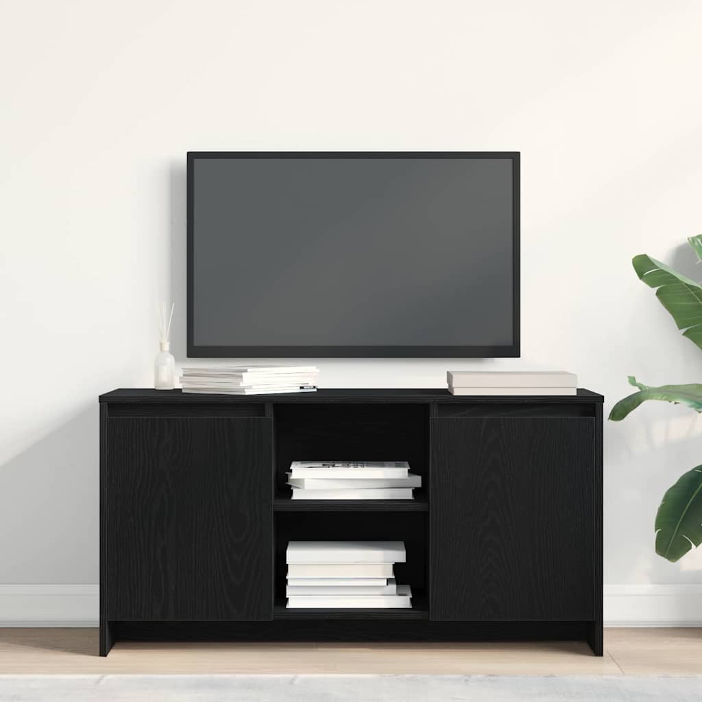 Ντουλάπι TV Μαύρη Οξυά 102 x 37,5 x 52,5 εκ Επεξεργασμένο ξύλο - Pakobazaar