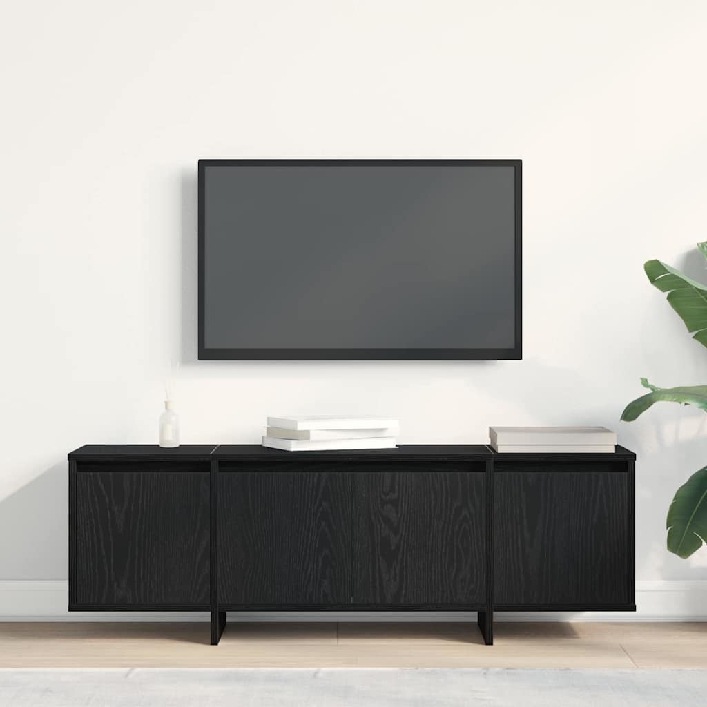 Ντουλάπι TV Μαύρη Οξυά 120 x 30 x 40,5 εκ. Επεξεργασμένο ξύλο - Pakobazaar