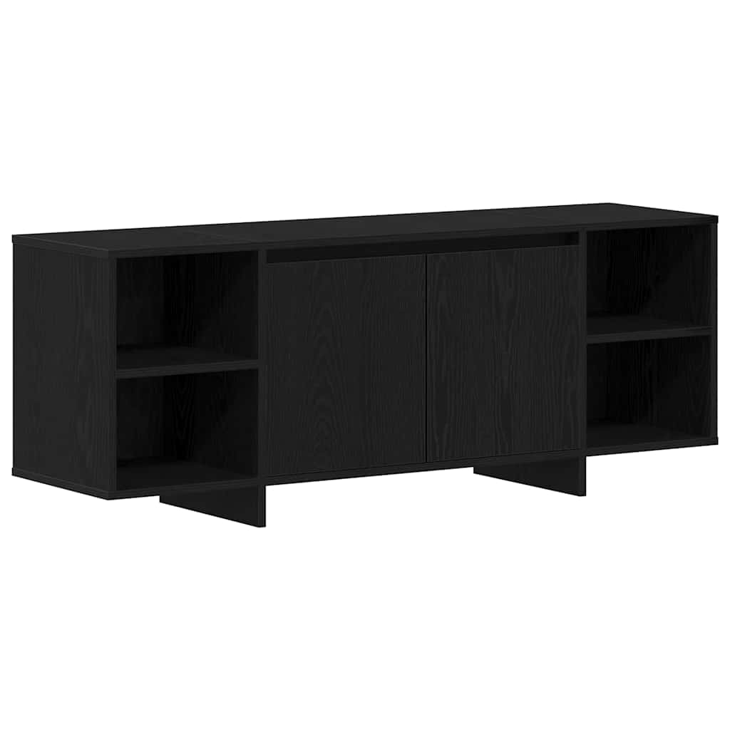 Ντουλάπι TV 130 x 35 x 50 εκ Μαύρη Δρυς Επεξεργασμένο Ξύλο