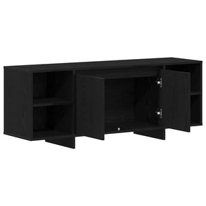 Ντουλάπι TV 130 x 35 x 50 εκ Μαύρη Δρυς Επεξεργασμένο Ξύλο