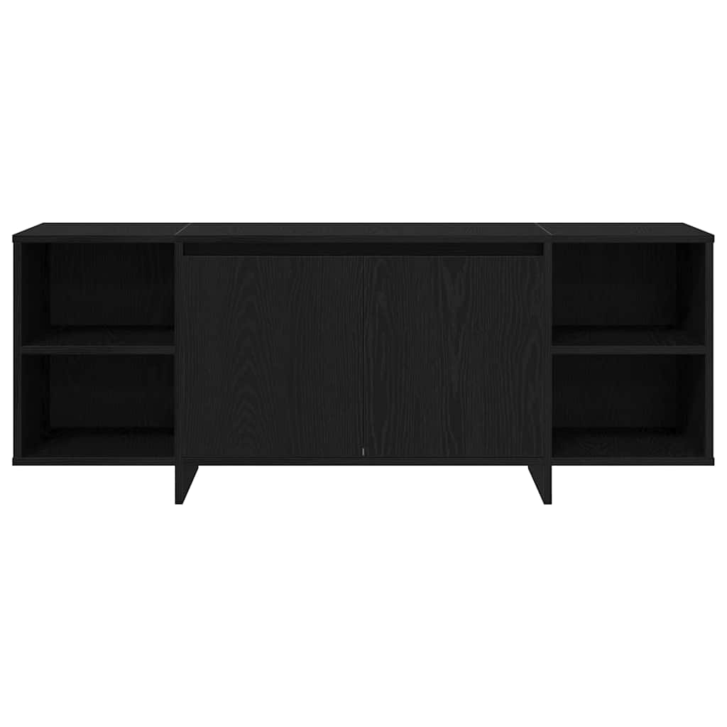 Ντουλάπι TV 130 x 35 x 50 εκ Μαύρη Δρυς Επεξεργασμένο Ξύλο