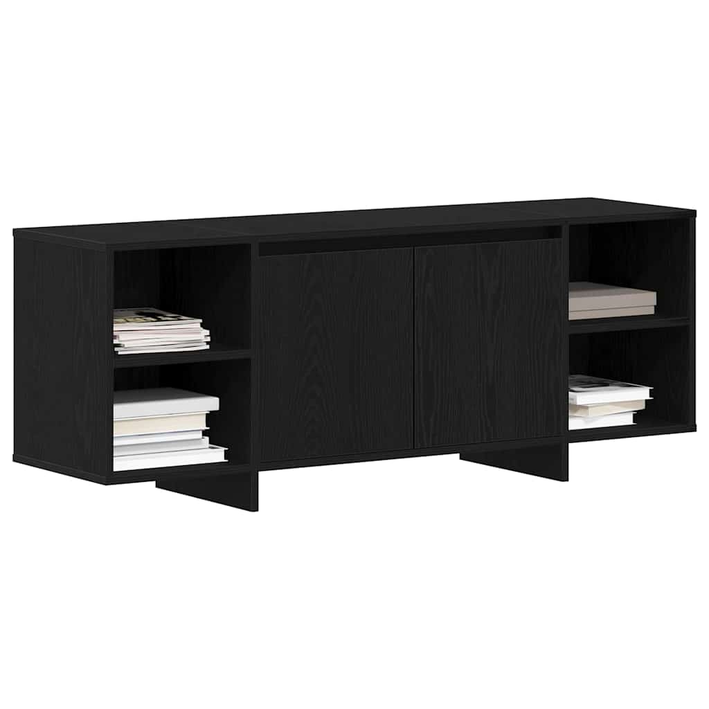 Ντουλάπι TV 130 x 35 x 50 εκ Μαύρη Δρυς Επεξεργασμένο Ξύλο