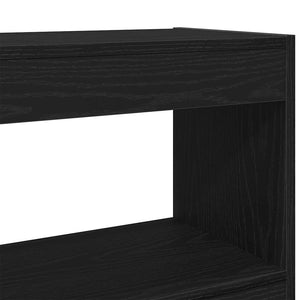 Βιβλιοθήκη Μαύρη Οξυά 100 x 30 x 72 εκ Επεξεργασμένο ξύλο - Pakobazaar