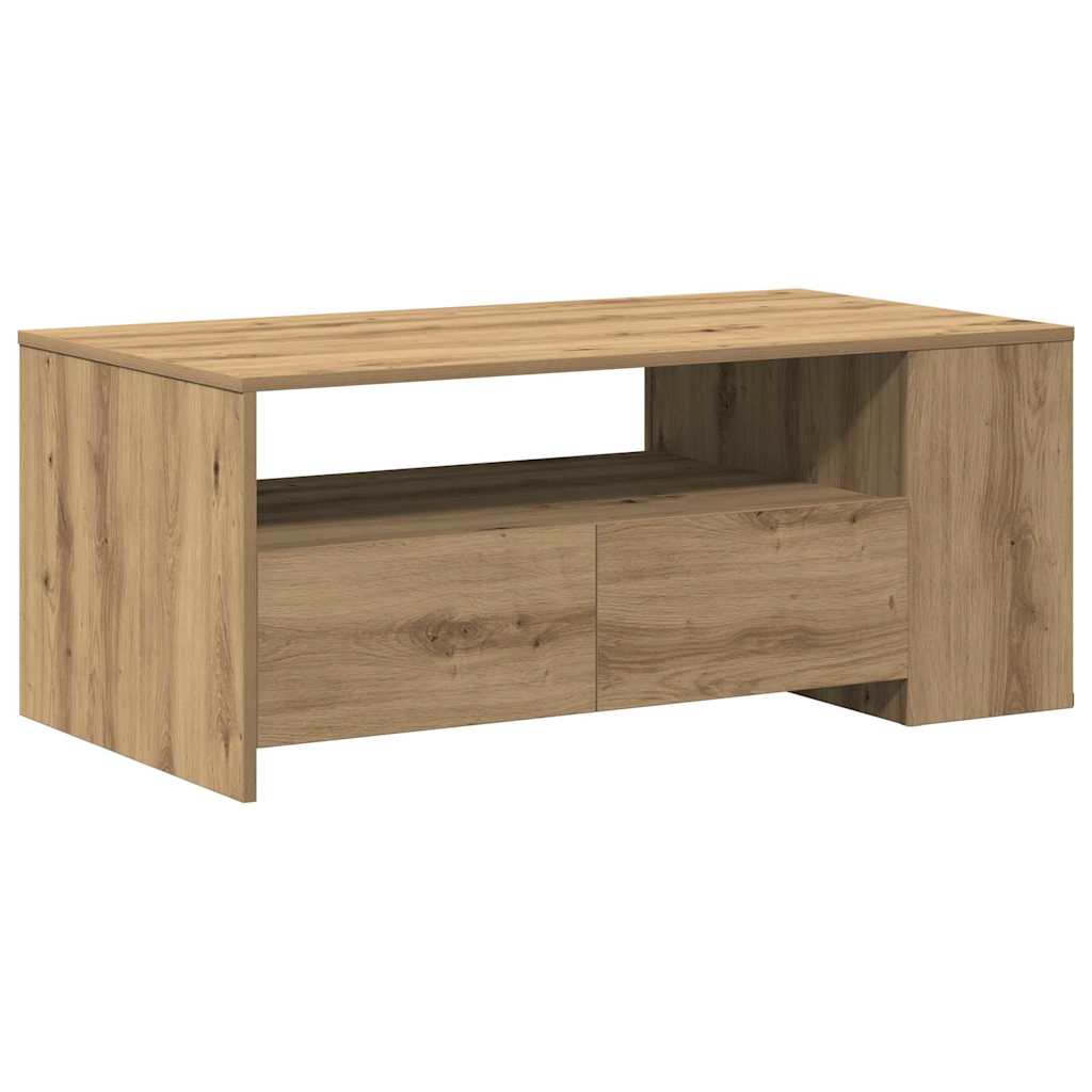 Τραπεζάκι σαλονιού με συρτάρι Artisan Oak 102 x 55 x 43,5 εκ. - Pakobazaar