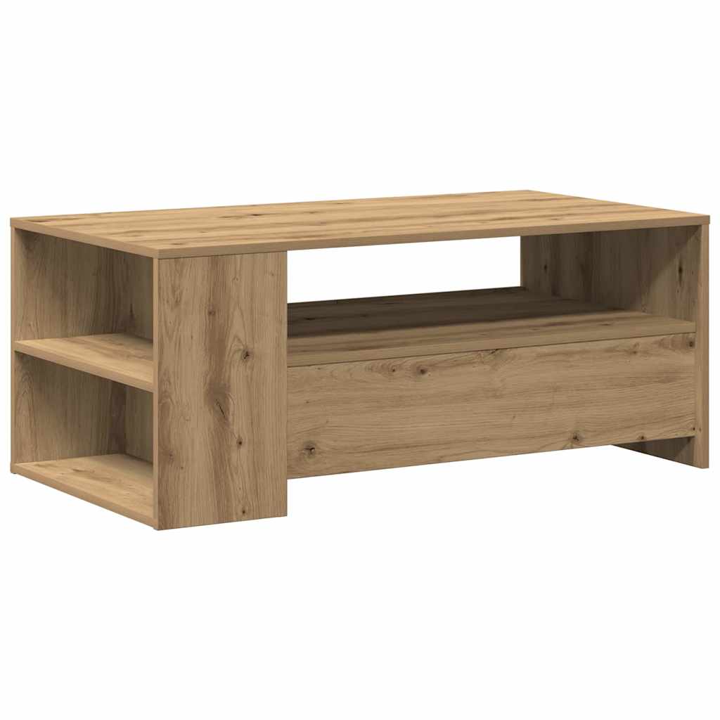 Τραπεζάκι σαλονιού με συρτάρι Artisan Oak 102 x 55 x 43,5 εκ. - Pakobazaar