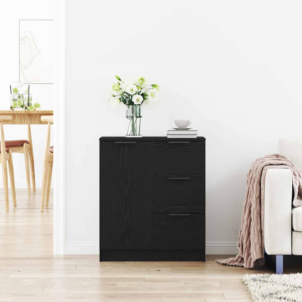 Πλαϊνό γραφείο Μαύρη Οξυά 60 x 30 x 70 εκ. Επεξεργασμένο ξύλο - Pakobazaar