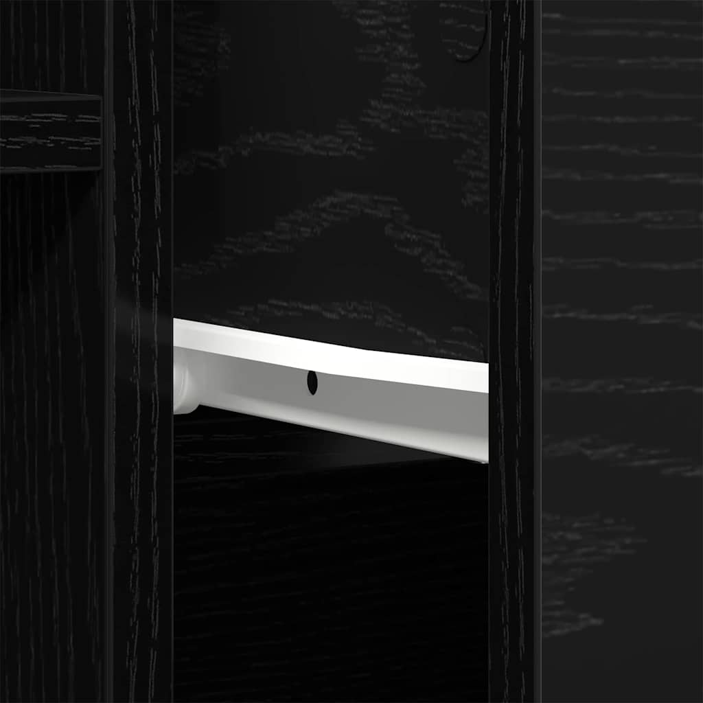 Πλαϊνό γραφείο Μαύρη Οξυά 60 x 30 x 70 εκ. Επεξεργασμένο ξύλο - Pakobazaar