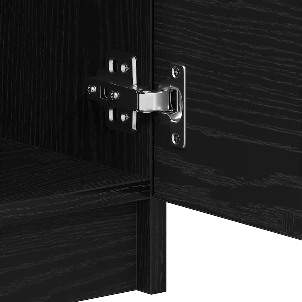 Πλαϊνό γραφείο Μαύρη Οξυά 90,5 x 30 x 70 εκ. Επεξεργασμένο ξύλο