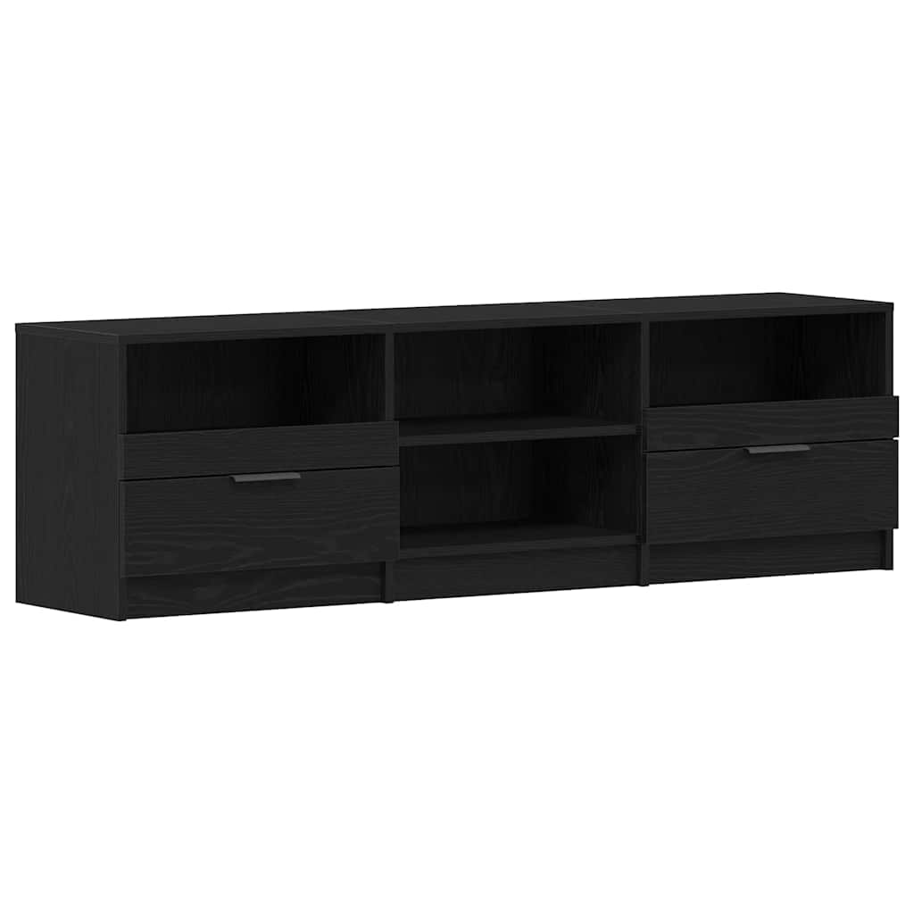 Ντουλάπι TV Μαύρη Οξυά 150 x 33,5 x 45 εκ. Επεξεργασμένο ξύλο