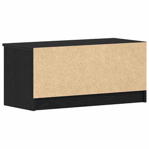 Ντουλάπι TV 2 τμχ. Μαύρη Οξυά Επεξεργασμένο Ξύλο
