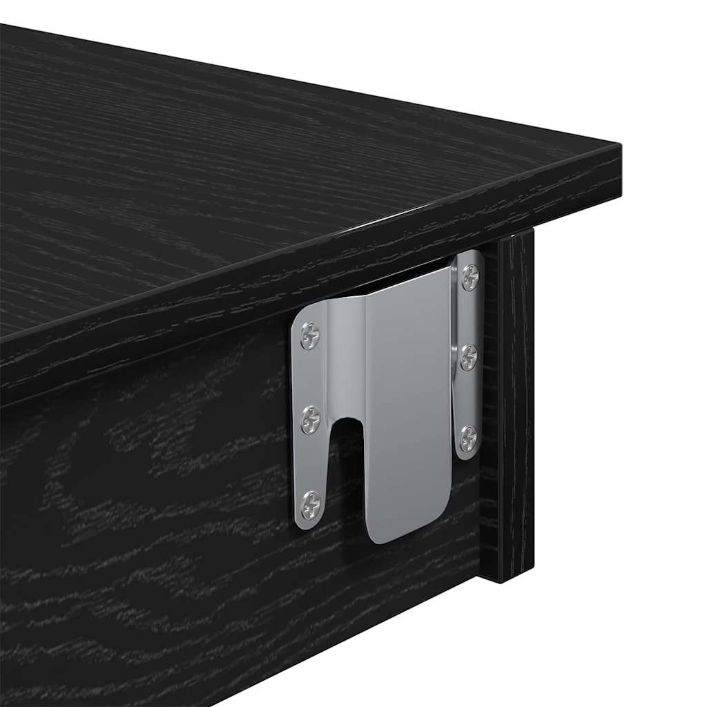 Τραπέζι Μπαρ Τοίχου με ράφι Μαύρη Οξυά 102 x 45 x 103,5 εκ. - Pakobazaar