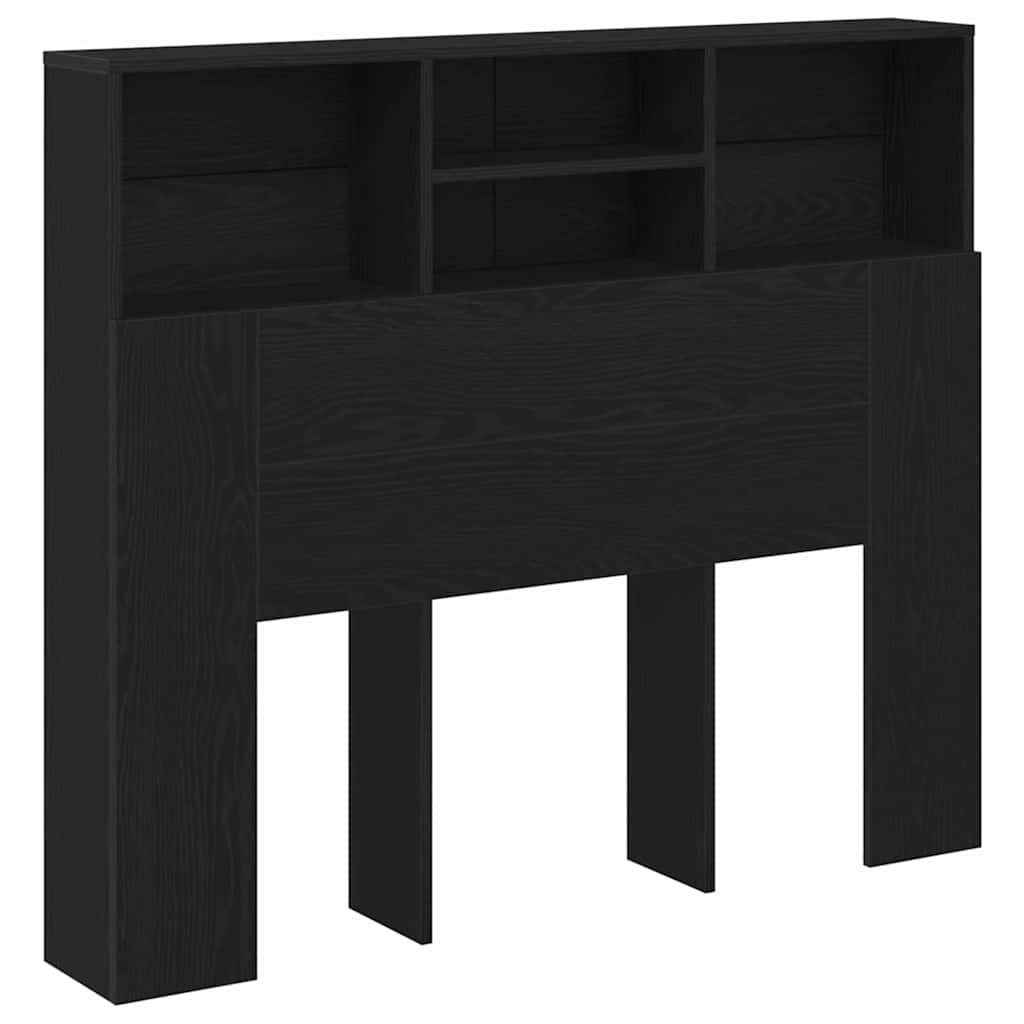 Κρεβάτι με Κεφαλάρι με ράφι Μαύρη Οξυά 120 x 19 x 103,5 cm