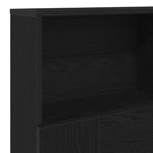 Κρεβάτι με Κεφαλάρι με ράφι Μαύρη Οξυά 140 x 19 x 103,5 cm - Pakobazaar