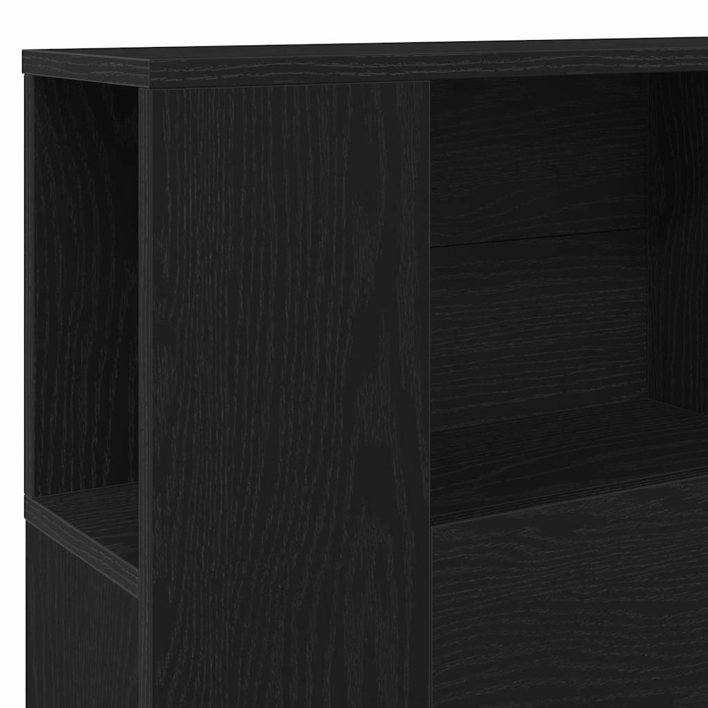 Κρεβάτι με Κεφαλάρι με ράφι Μαύρη Οξυά 120 x 18.5 x 102.5 εκ - Pakobazaar
