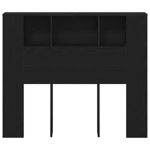 Κρεβάτι με Κεφαλάρι με ράφι Μαύρη Οξυά 120 x 18.5 x 102.5 εκ - Pakobazaar