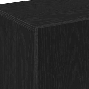 Highboard Μαύρη Οξυά 70 x 31 x 115 εκ Επεξεργασμένο Ξύλο