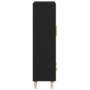 Highboard Μαύρη Οξυά 70 x 31 x 115 εκ Επεξεργασμένο Ξύλο