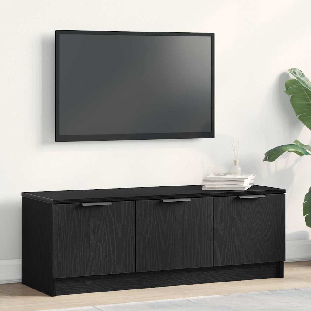 Ντουλάπι TV Μαύρη Οξυά 102 x 35 x 36,5 εκ Επεξεργασμένο ξύλο - Pakobazaar