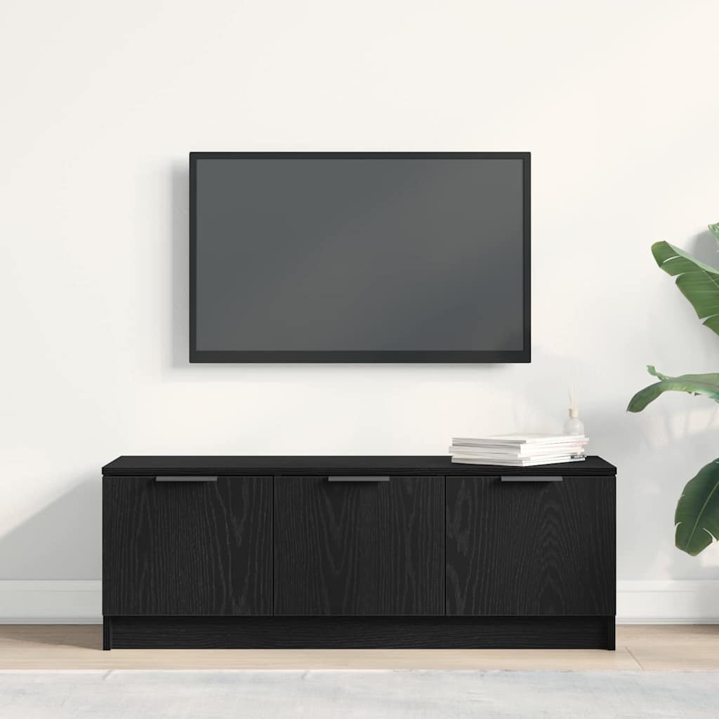 Ντουλάπι TV Μαύρη Οξυά 102 x 35 x 36,5 εκ Επεξεργασμένο ξύλο - Pakobazaar