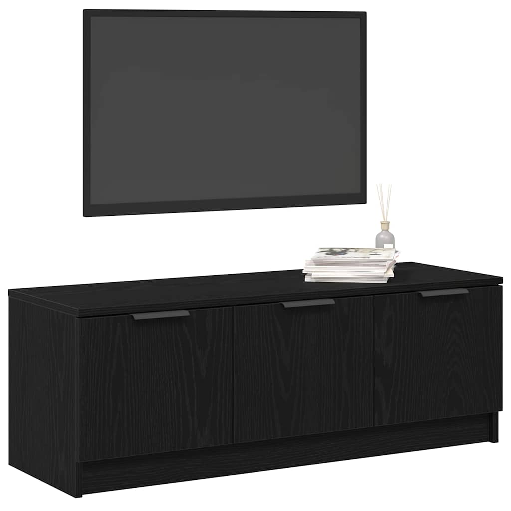 Ντουλάπι TV Μαύρη Οξυά 102 x 35 x 36,5 εκ Επεξεργασμένο ξύλο - Pakobazaar