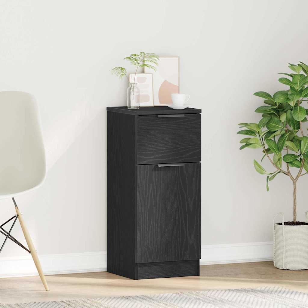 Πλαϊνό γραφείο Μαύρη Οξυά 30 x 30 x 70 εκ. Επεξεργασμένο ξύλο - Pakobazaar