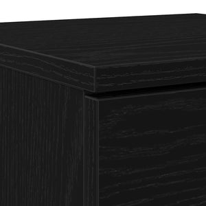 Πλαϊνό γραφείο με συρτάρι 2 pcs Μαύρη Οξυά 30 x 30 x 70 εκ. - Pakobazaar