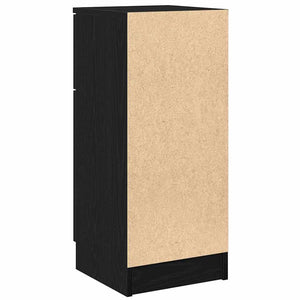 Πλαϊνό γραφείο με συρτάρι 2 pcs Μαύρη Οξυά 30 x 30 x 70 εκ. - Pakobazaar