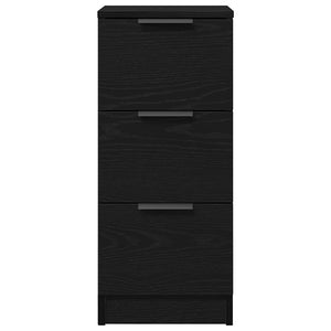 Πλαϊνό γραφείο με συρτάρι 2 pcs Μαύρη Οξυά 30 x 30 x 70 εκ. - Pakobazaar