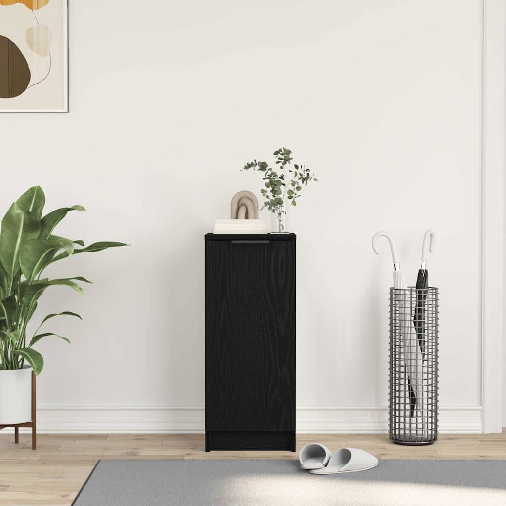 Ντουλάπα Παπουτσιών με ράφι Μαύρη Οξυά 29,5 x 35 x 70 εκ