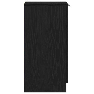 Ντουλάπα Παπουτσιών με ράφι Μαύρη Οξυά 29,5 x 35 x 70 εκ