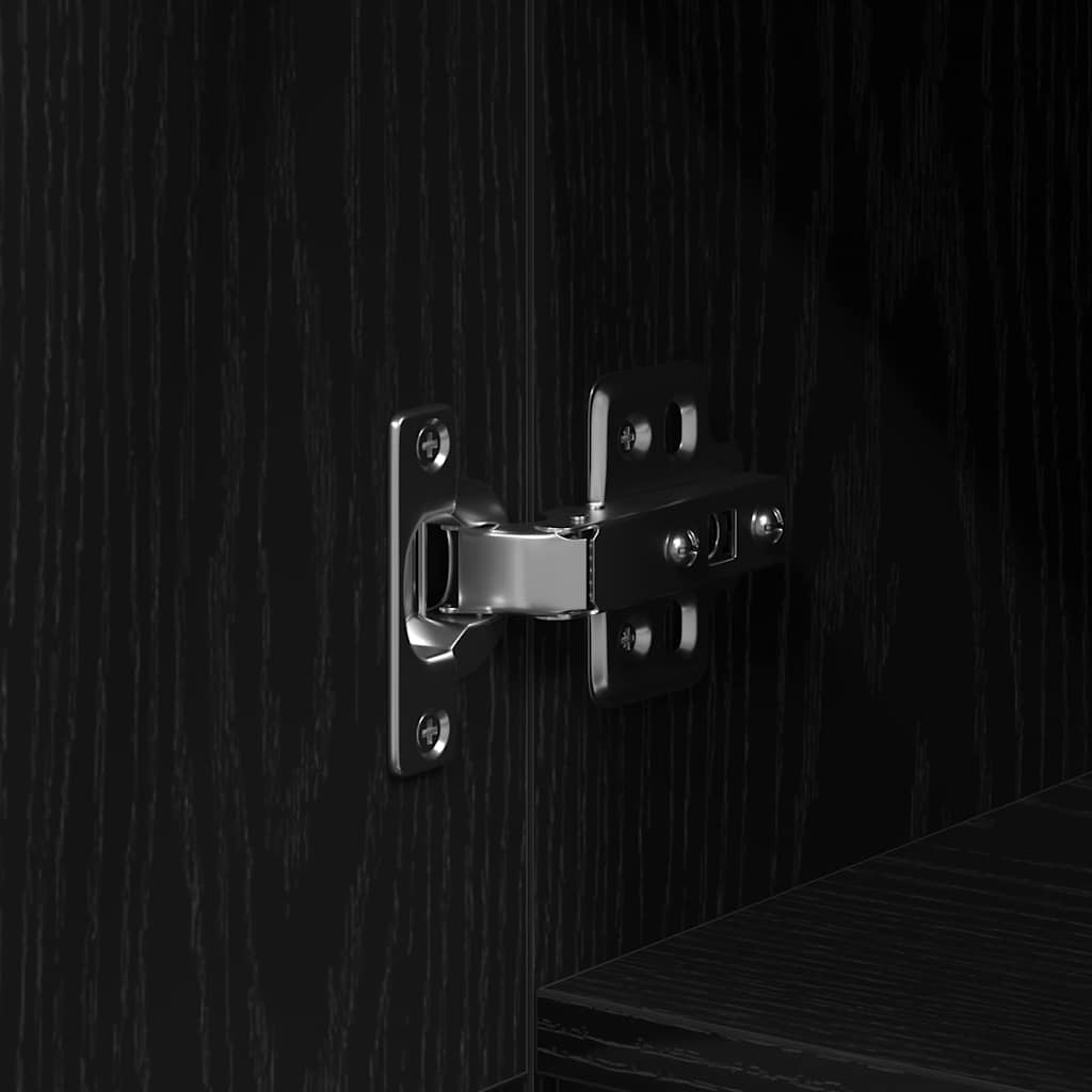 Γραφείο με πόρτα Μαύρη Οξυά 100 x 50 x 75 cm Επεξεργασμένο ξύλο - Pakobazaar