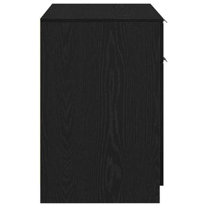 Γραφείο με πόρτα Μαύρη Οξυά 100 x 50 x 75 cm Επεξεργασμένο ξύλο - Pakobazaar