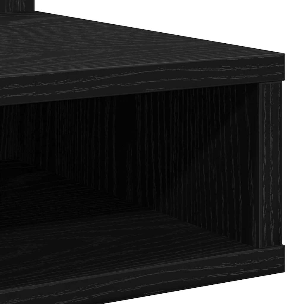 Ντουλάπα Καθρέφτη με ράφι Μαύρη Οξυά 90 x 31,5 x 62 εκ. - Pakobazaar