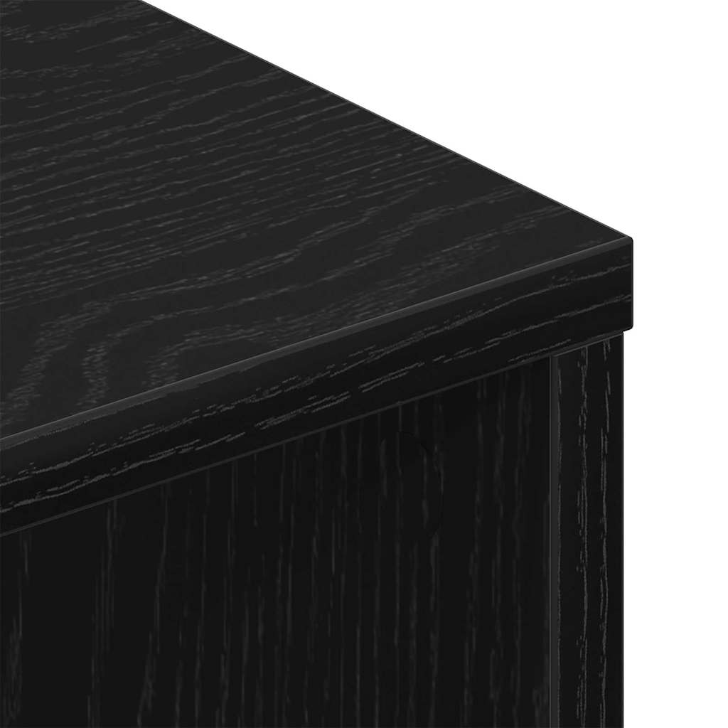 Ντουλάπι TV 2 pcs Μαύρη Οξυά 80 x 30 x 30 εκ Επεξεργασμένο ξύλο - Pakobazaar