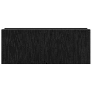 Ντουλάπι TV 2 pcs Μαύρη Οξυά 80 x 30 x 30 εκ Επεξεργασμένο ξύλο - Pakobazaar