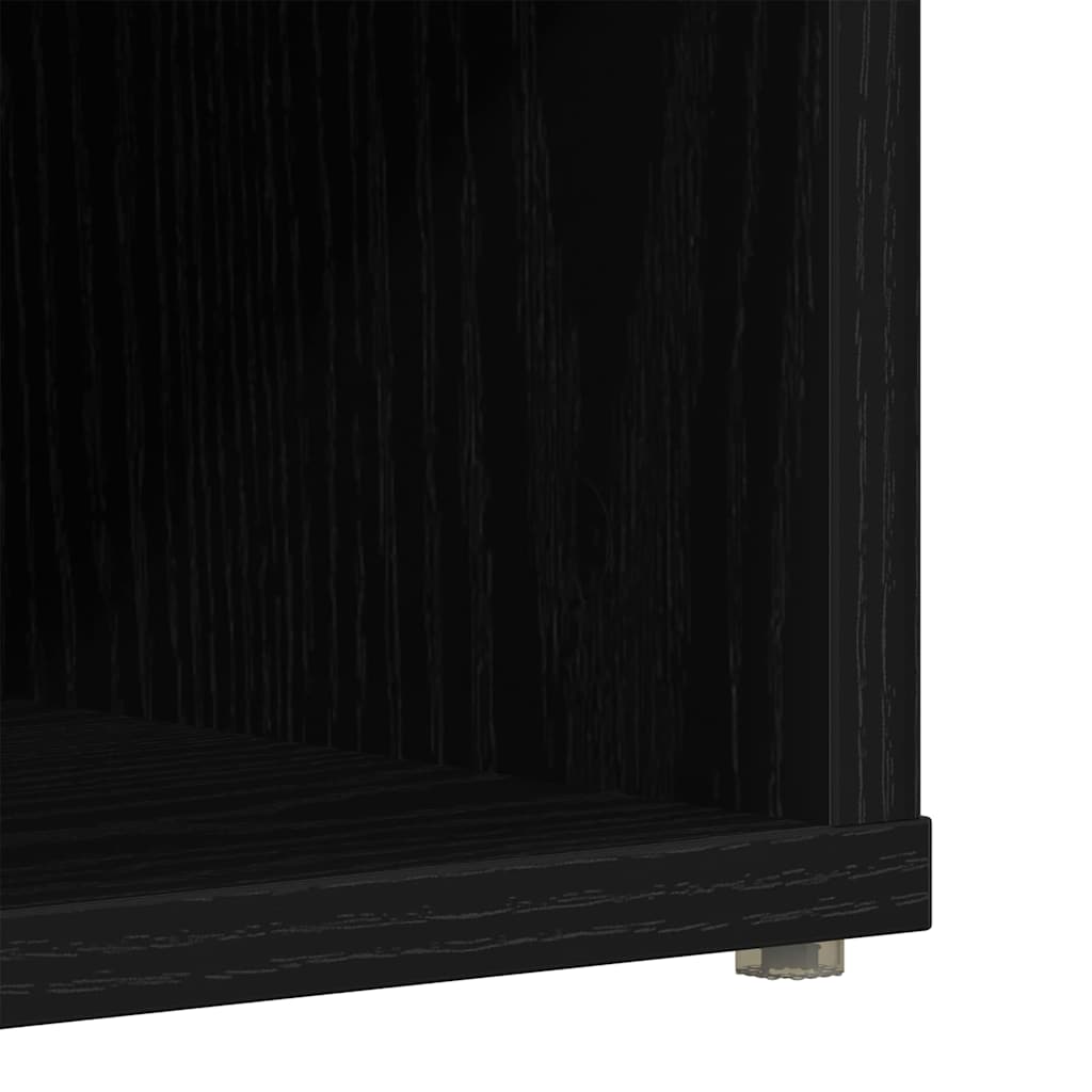 Ντουλάπα Παπουτσιών με ράφι 2 pcs Μαύρη Οξυά 52 x 30 x 50,5 εκ. - Pakobazaar