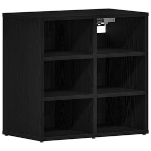 Ντουλάπα Παπουτσιών με ράφι 2 pcs Μαύρη Οξυά 52 x 30 x 50,5 εκ. - Pakobazaar