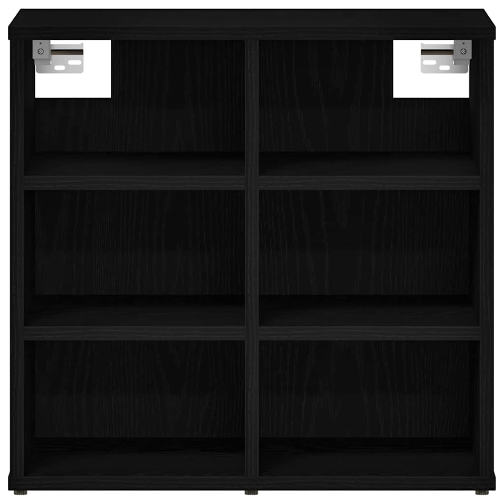 Ντουλάπα Παπουτσιών με ράφι 2 pcs Μαύρη Οξυά 52 x 30 x 50,5 εκ. - Pakobazaar
