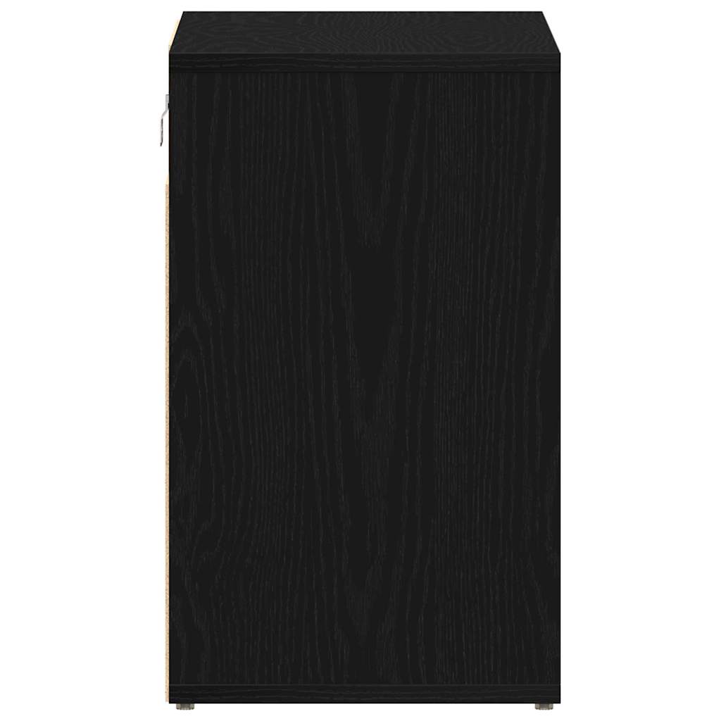 Ντουλάπα Παπουτσιών με ράφι 2 pcs Μαύρη Οξυά 52 x 30 x 50,5 εκ. - Pakobazaar