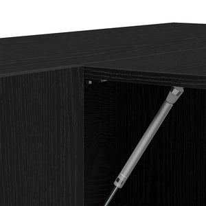 Ντουλάπα διαδρόμου με ράφι Μαύρη Οξυά 97,5 x 37 x 99 εκ. - Pakobazaar