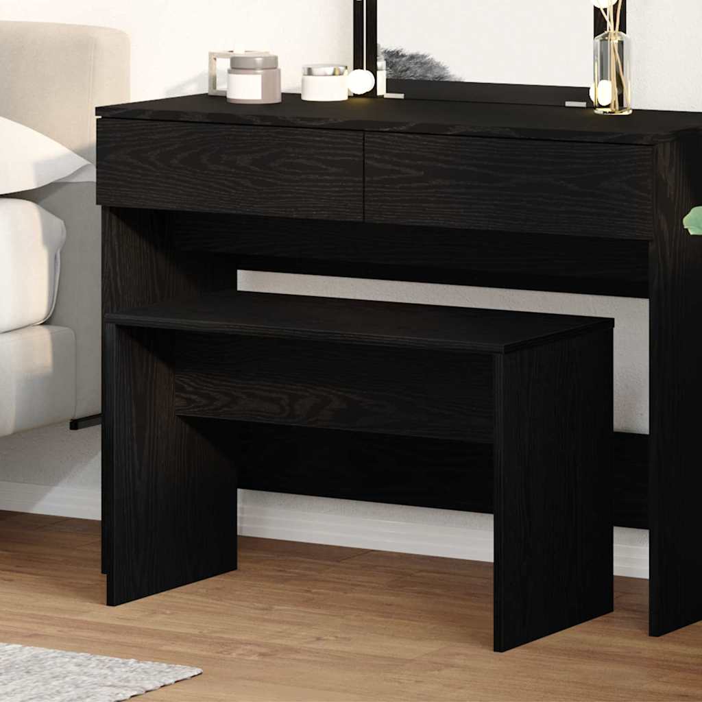 Σκαμπό Ντυσίματος Μαύρη δρυς 70 x 35 x 45 εκ. - Pakobazaar