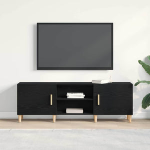 Ντουλάπι TV Μαύρη Οξυά 150 x 30 x 50 εκ Επεξεργασμένο ξύλο - Pakobazaar