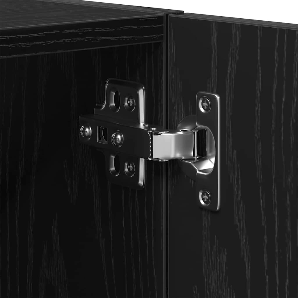 Ντουλάπα Τοίχου Μαύρη Οξυά 60 x 30 x 60 cm Επεξεργασμένο ξύλο - Pakobazaar