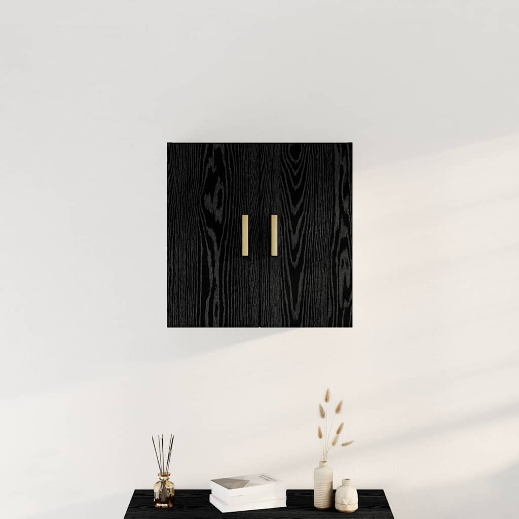Ντουλάπα Τοίχου Μαύρη Οξυά 60 x 30 x 60 cm Επεξεργασμένο ξύλο - Pakobazaar