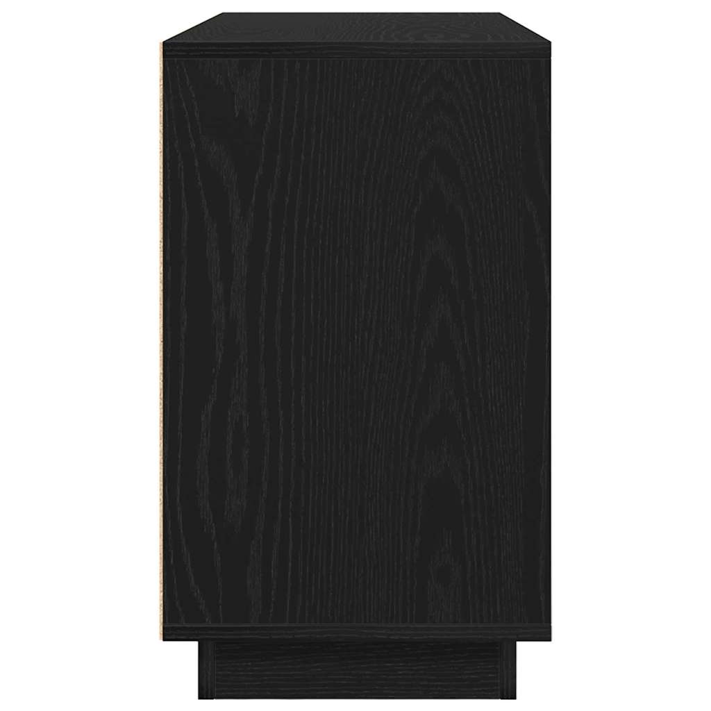 Πλαϊνό γραφείο Μαύρη Οξυά 102 x 35 x 60 εκ Επεξεργασμένο ξύλο