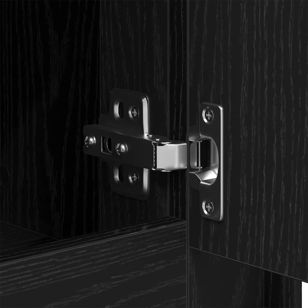 Πλαϊνό γραφείο Μαύρη Οξυά 102 x 35 x 55 εκ. Επεξεργασμένο ξύλο - Pakobazaar