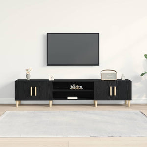 Ντουλάπι TV 180 x 31,5 x 40 εκ. Μαύρη Οξυά Επεξεργασμένο Ξύλο